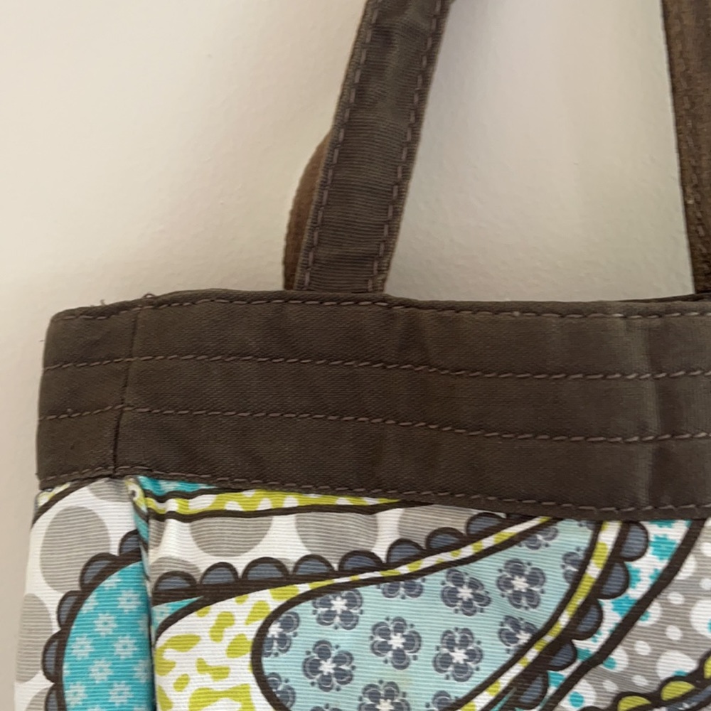 Thirty-One Blue/Green Pattern Purse - Picture 8 of 9